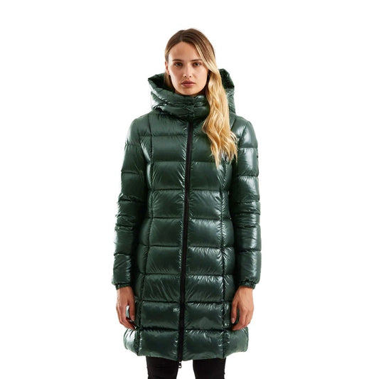 Chaqueta de mujer de poliéster verde Refrigiwear