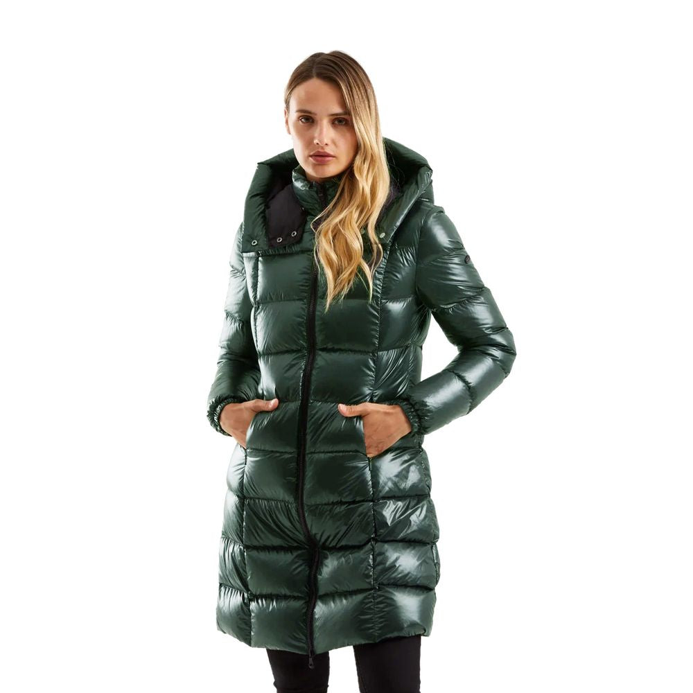 Chaqueta de mujer de poliéster verde Refrigiwear
