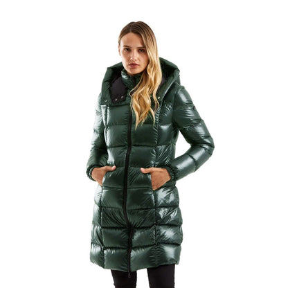 Chaqueta de mujer de poliéster verde Refrigiwear