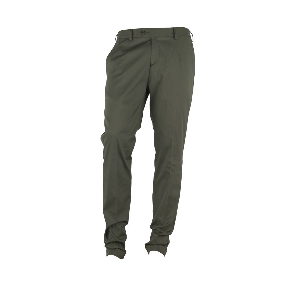 Pantalones de verano elegantes de color verde para hombre fabricados en Italia