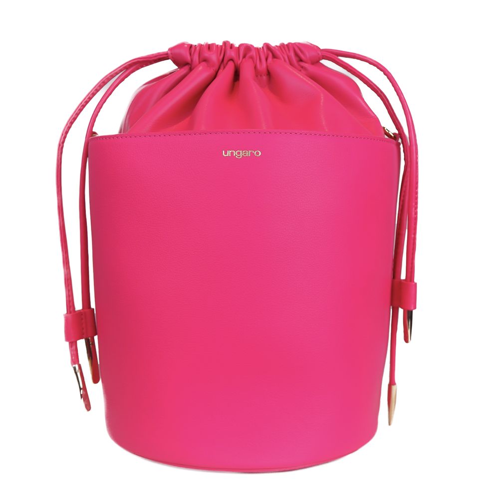 Bolso bombonera Elegance de piel fucsia
