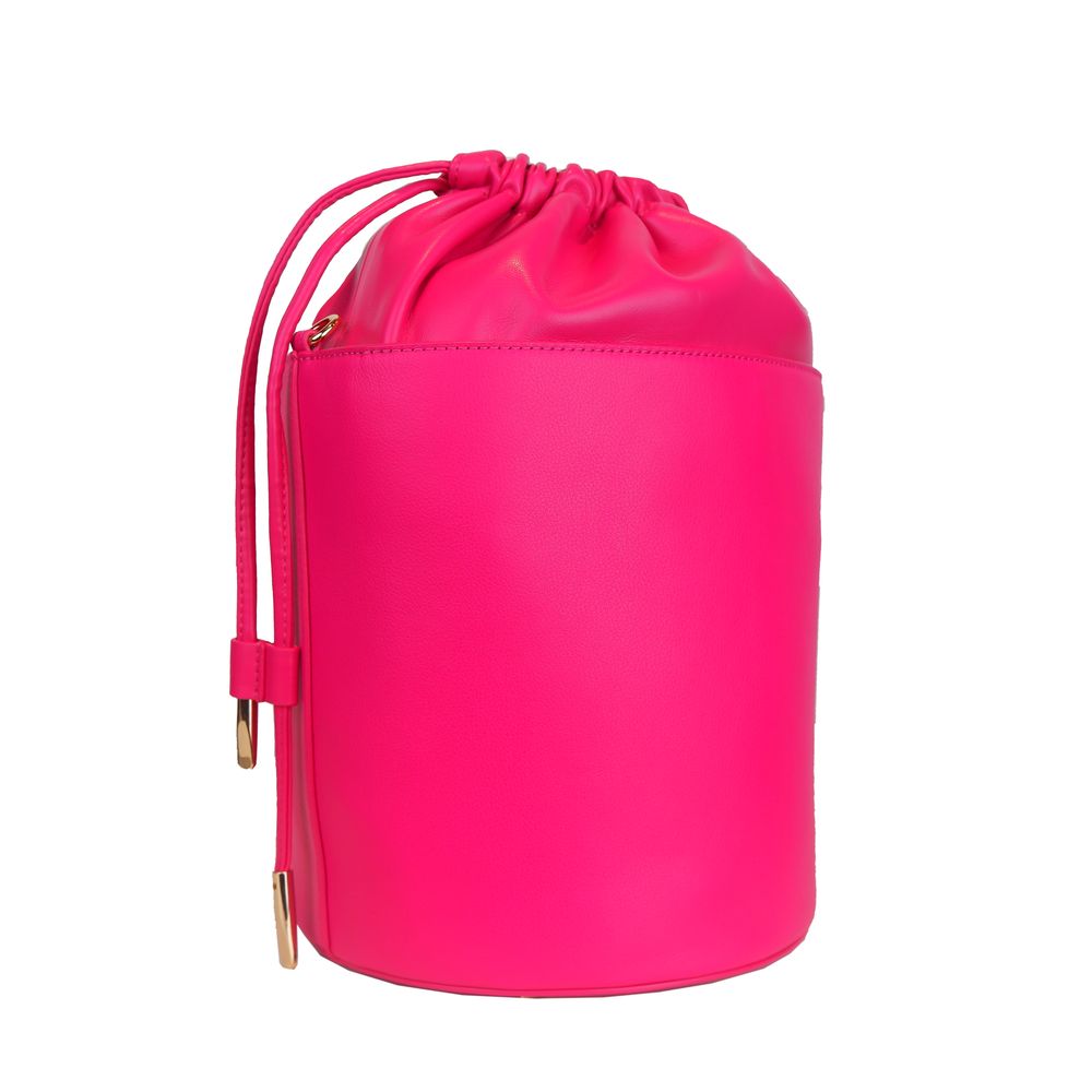 Bolso bombonera Elegance de piel fucsia