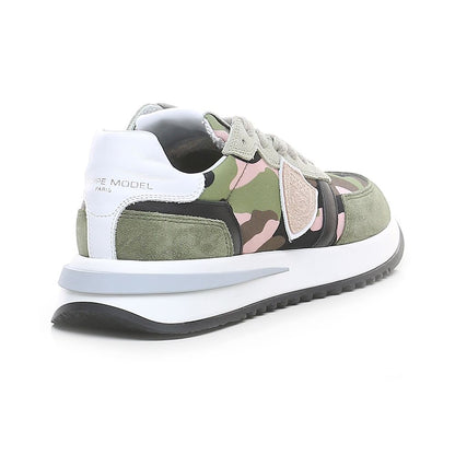 Zapatillas de deporte con ribete de ante y diseño militar de Philippe Model