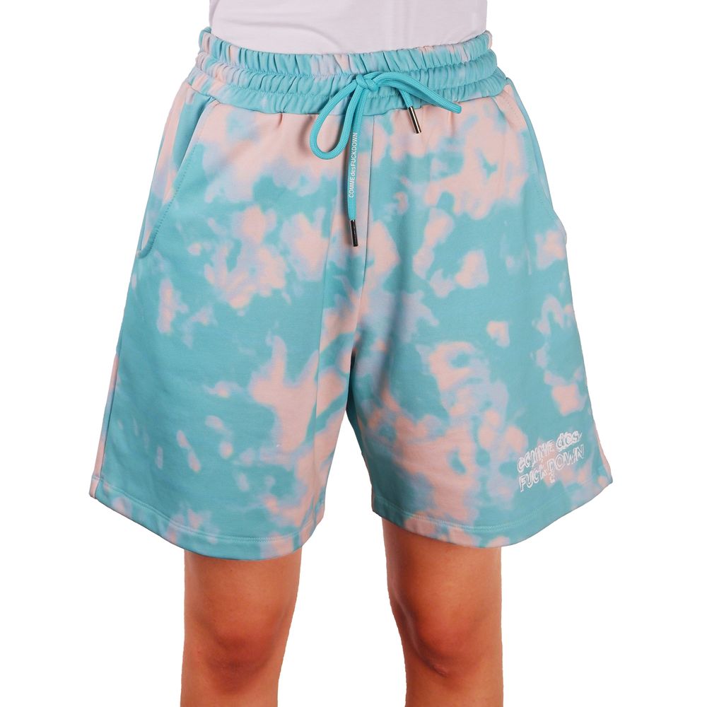 Bermudas Comme Des Fuckdown Chic de dos tonos - Azul claro