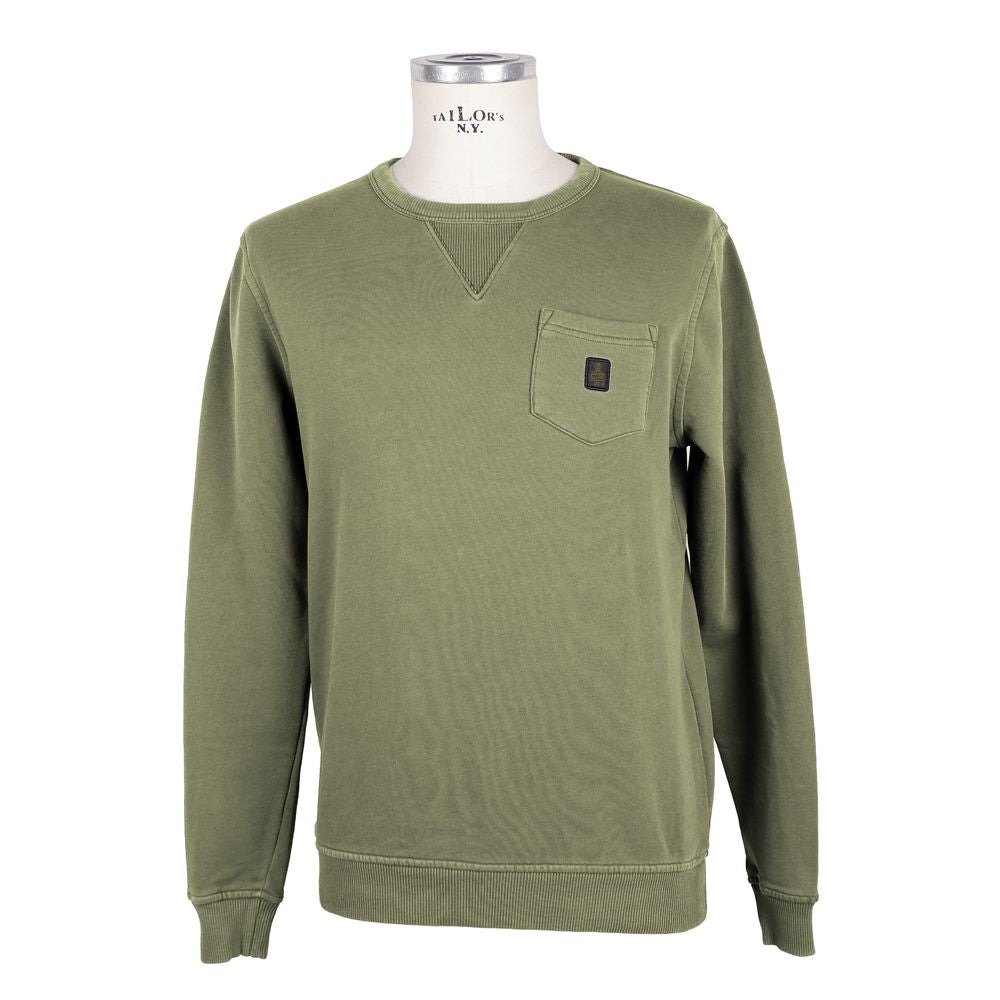 Refrigiwear Green Cotton Men Sweater