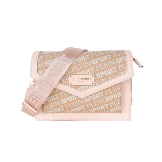 Bolso bandolera de poliamida rosa pastel de Plein Sport