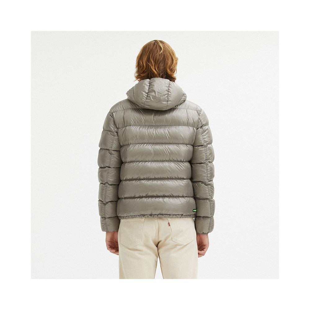 Centogrammi Gray Nylon Men Reversible Jacket