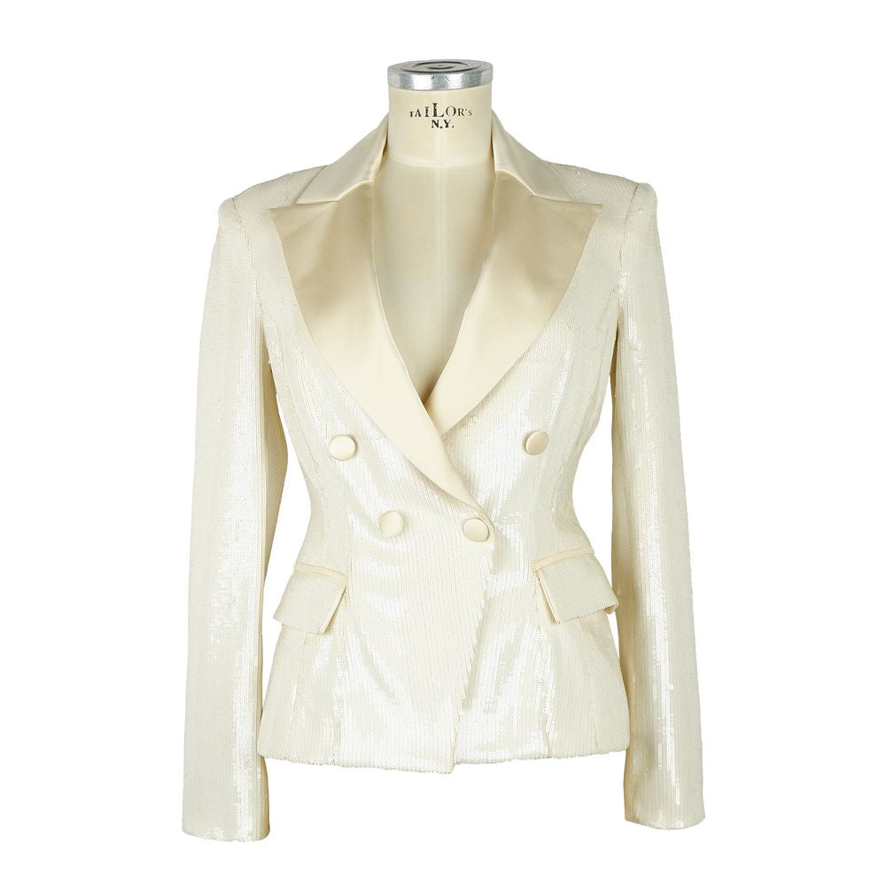 Chaqueta cruzada elegante con lentejuelas de Elisabetta Franchi