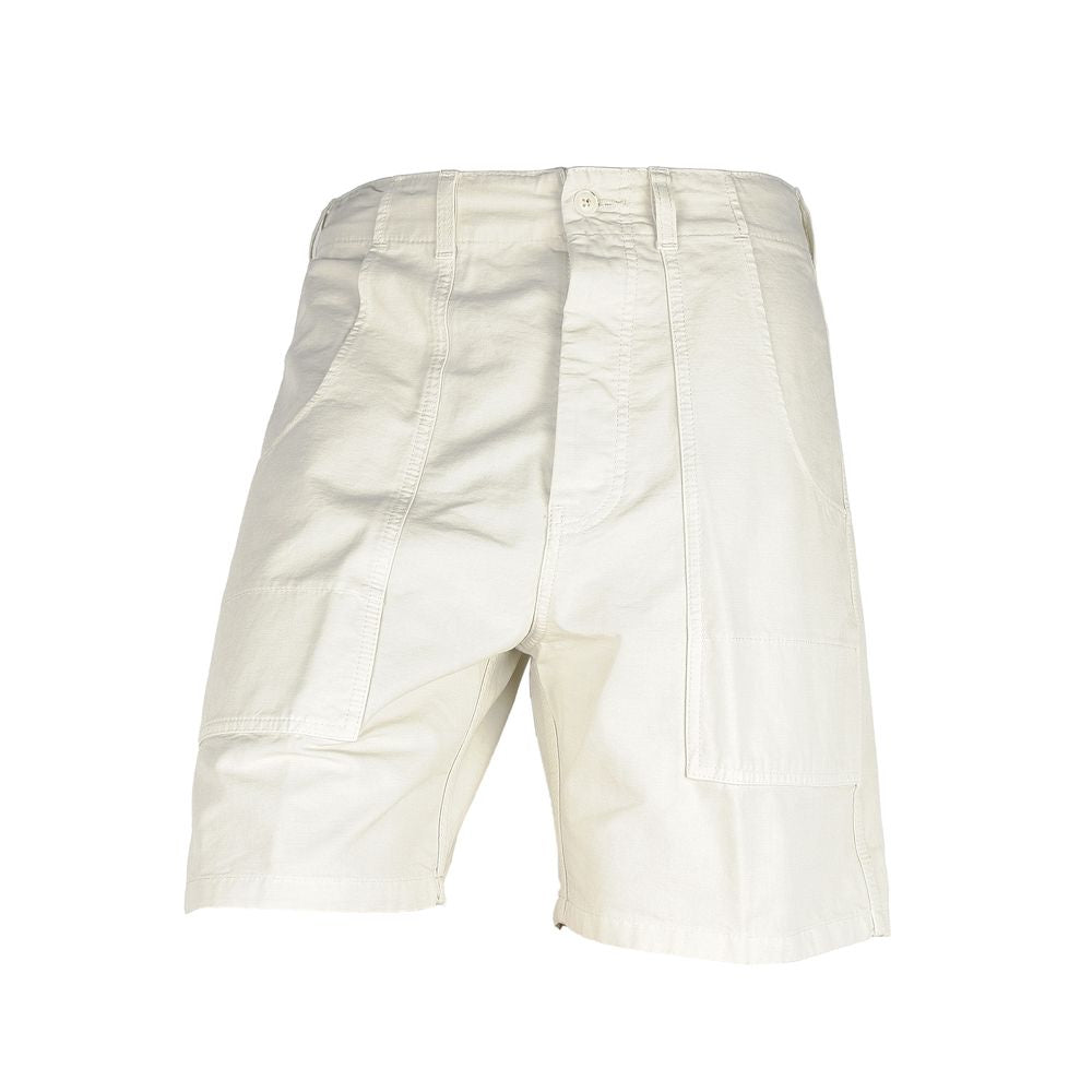 Bermudas elegantes de algodón blanco de Don The Fuller