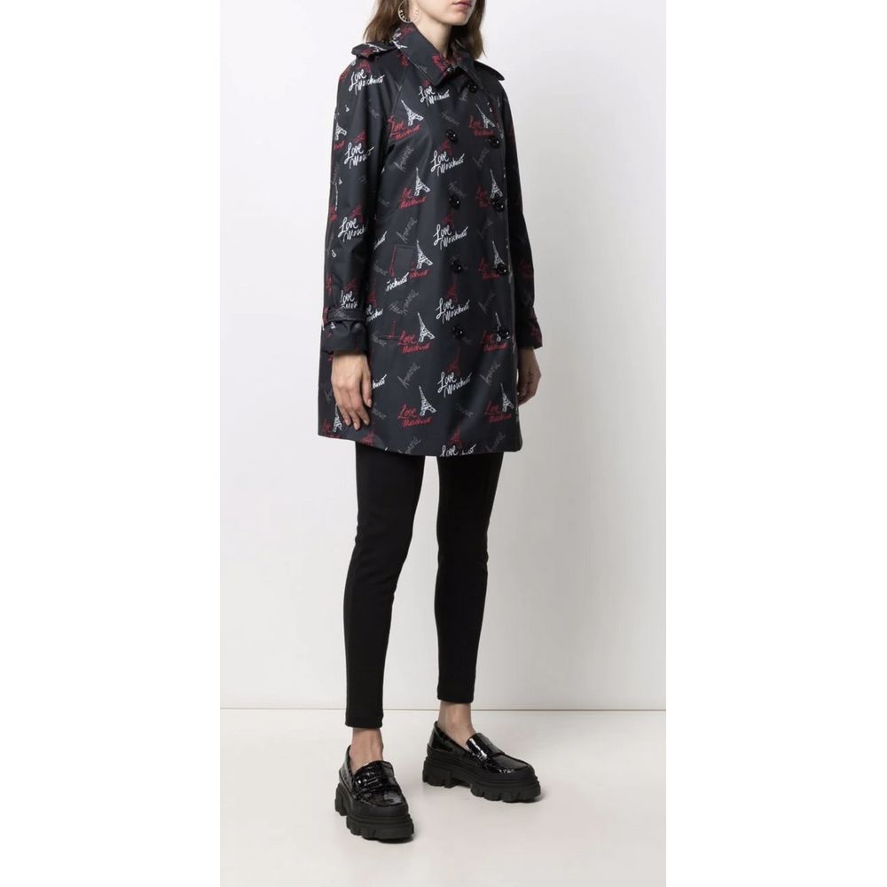 Love Moschino Black Polyester Women Coat