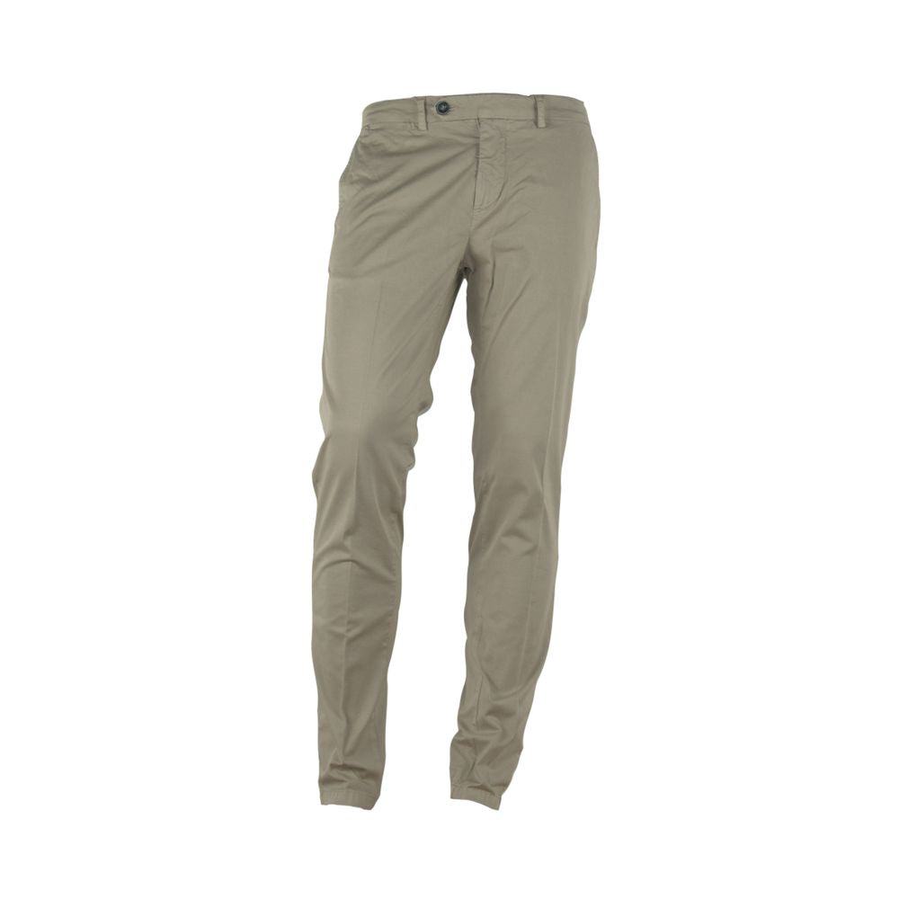 Pantalones de verano elegantes en color beige para hombre fabricados en Italia