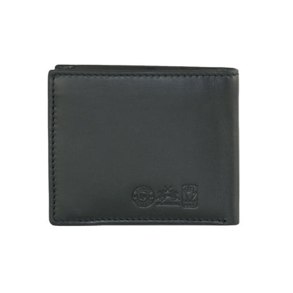 Cartera elegante de piel negra La Martina