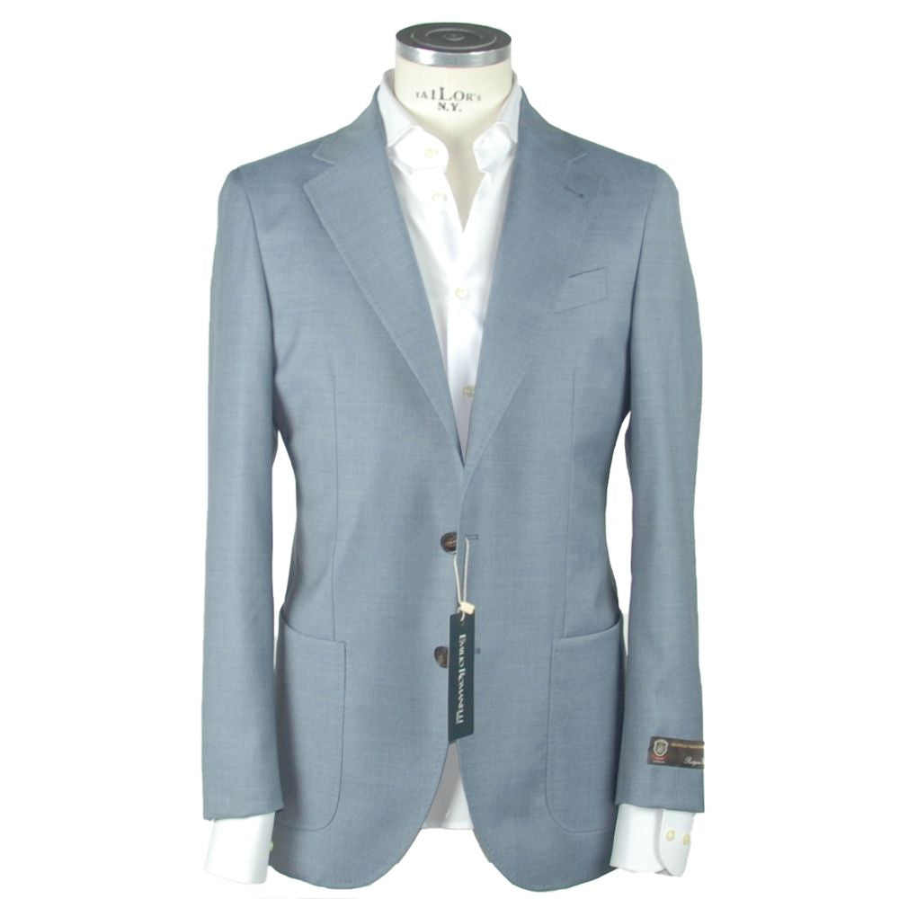 Blazer elegante de lana azul claro de Emilio Romanelli