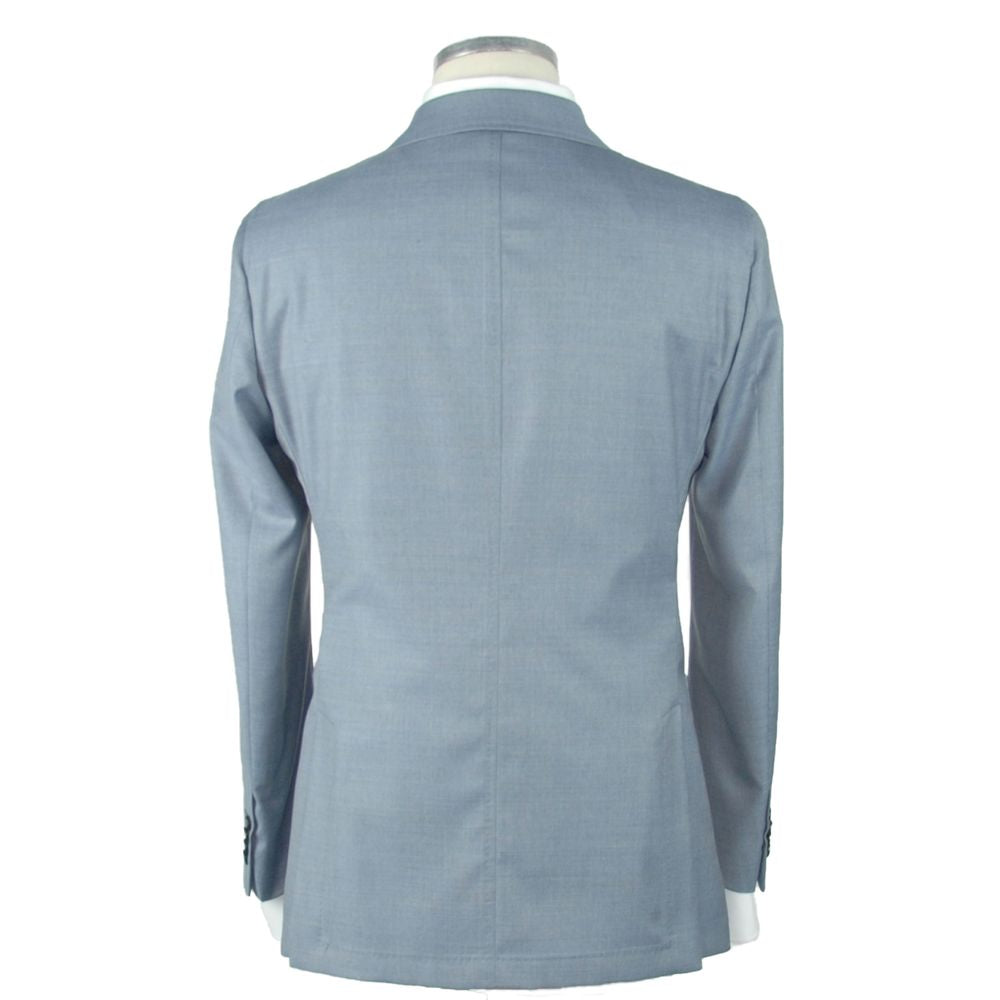 Blazer elegante de lana azul claro de Emilio Romanelli