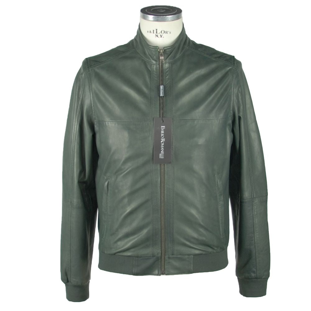 Chaqueta de piel Elegance Emerald de Emilio Romanelli