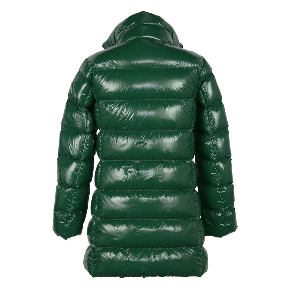 Chaqueta larga de plumas elegante y brillante de Refrigiwear: manténgase abrigado y elegante