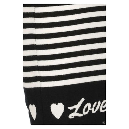 Vestido elegante de punto a rayas con mangas largas de Love Moschino