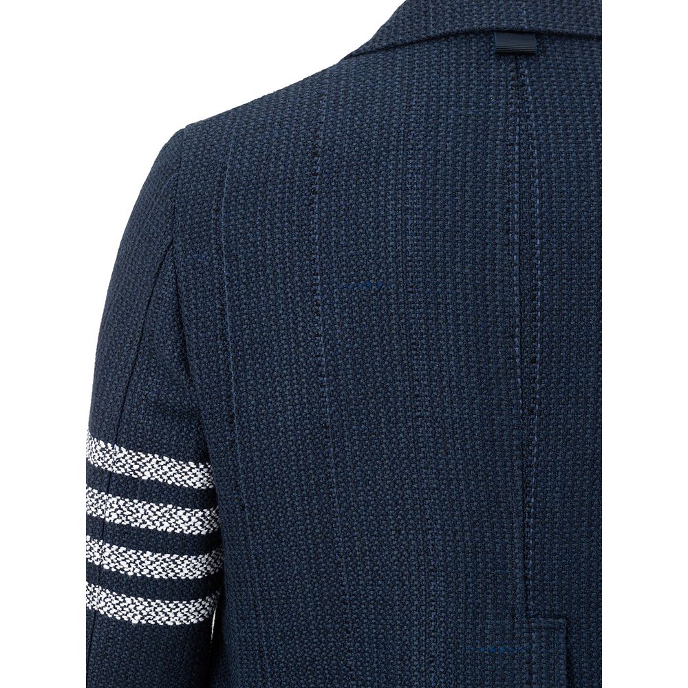 Chaqueta elegante de acrílico azul de Thom Browne para hombre