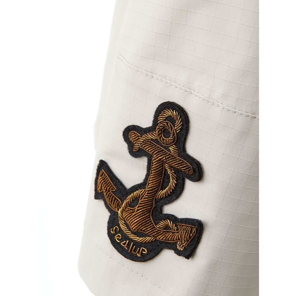Chaqueta de poliéster blanca prístina Sealup