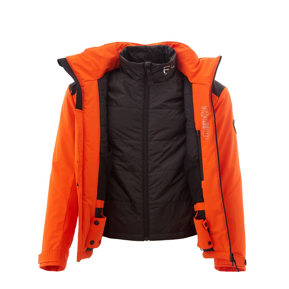 Chaqueta ligera naranja radiante EA7 Emporio Armani EA7