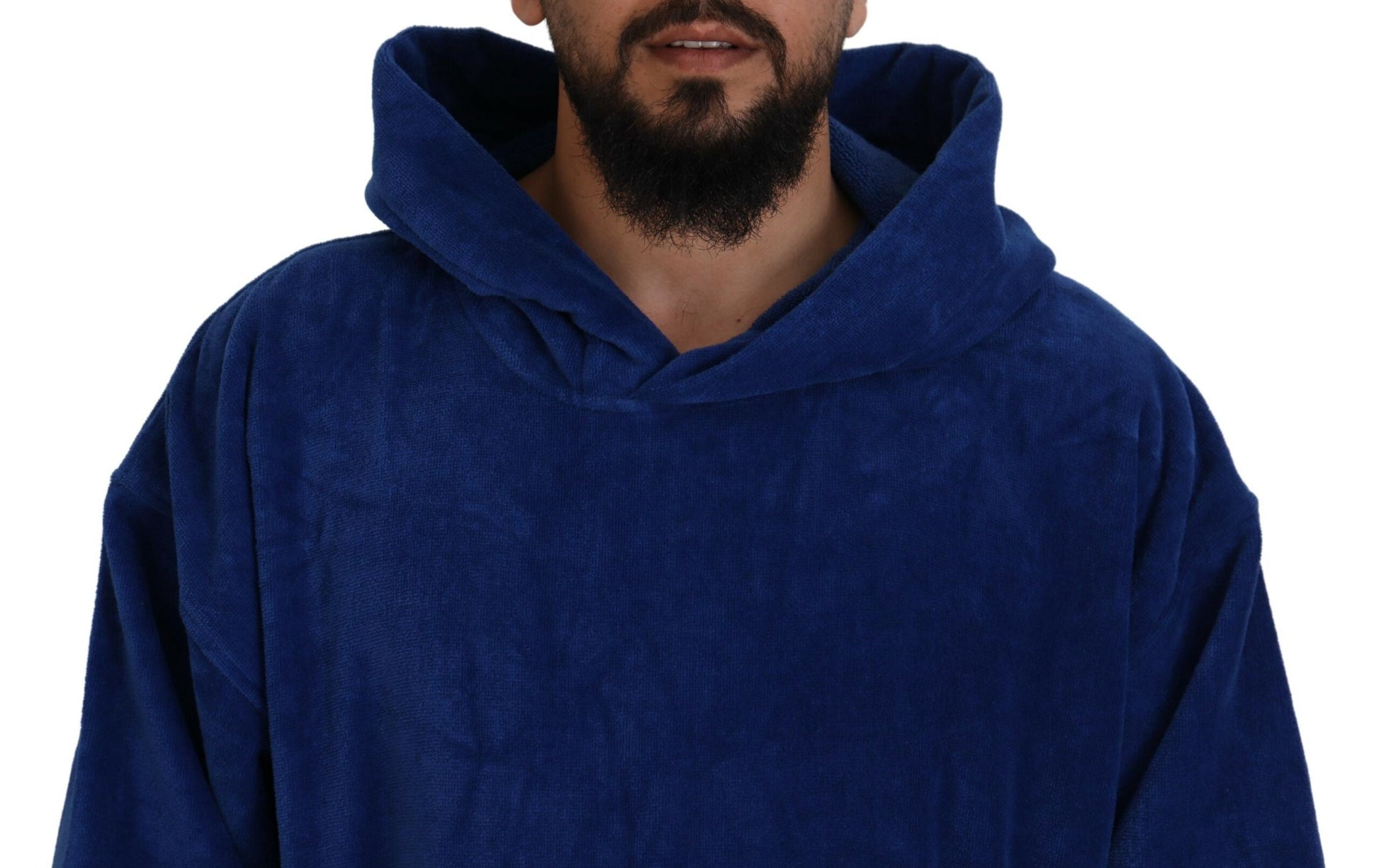 Poncho azul con capucha para hombre de Dsquared², ropa de playa, bata cambiadora