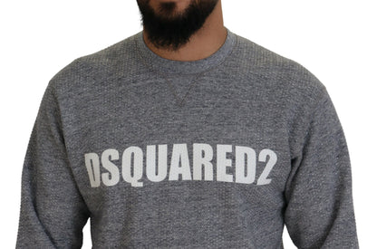 Suéter tipo jersey con adornos de cristales en color gris para hombre de Dsquared²