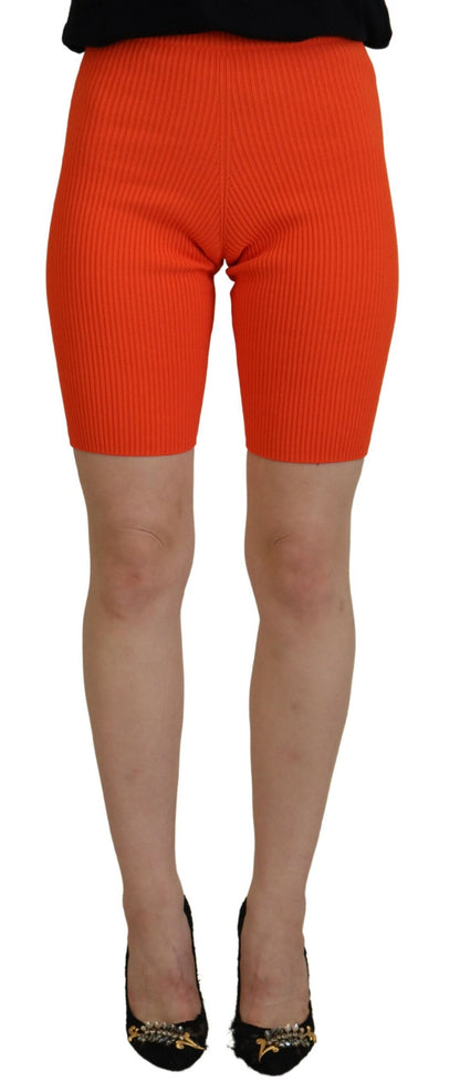 Bermudas ajustadas de cintura media en viscosa naranja de Dsquared²