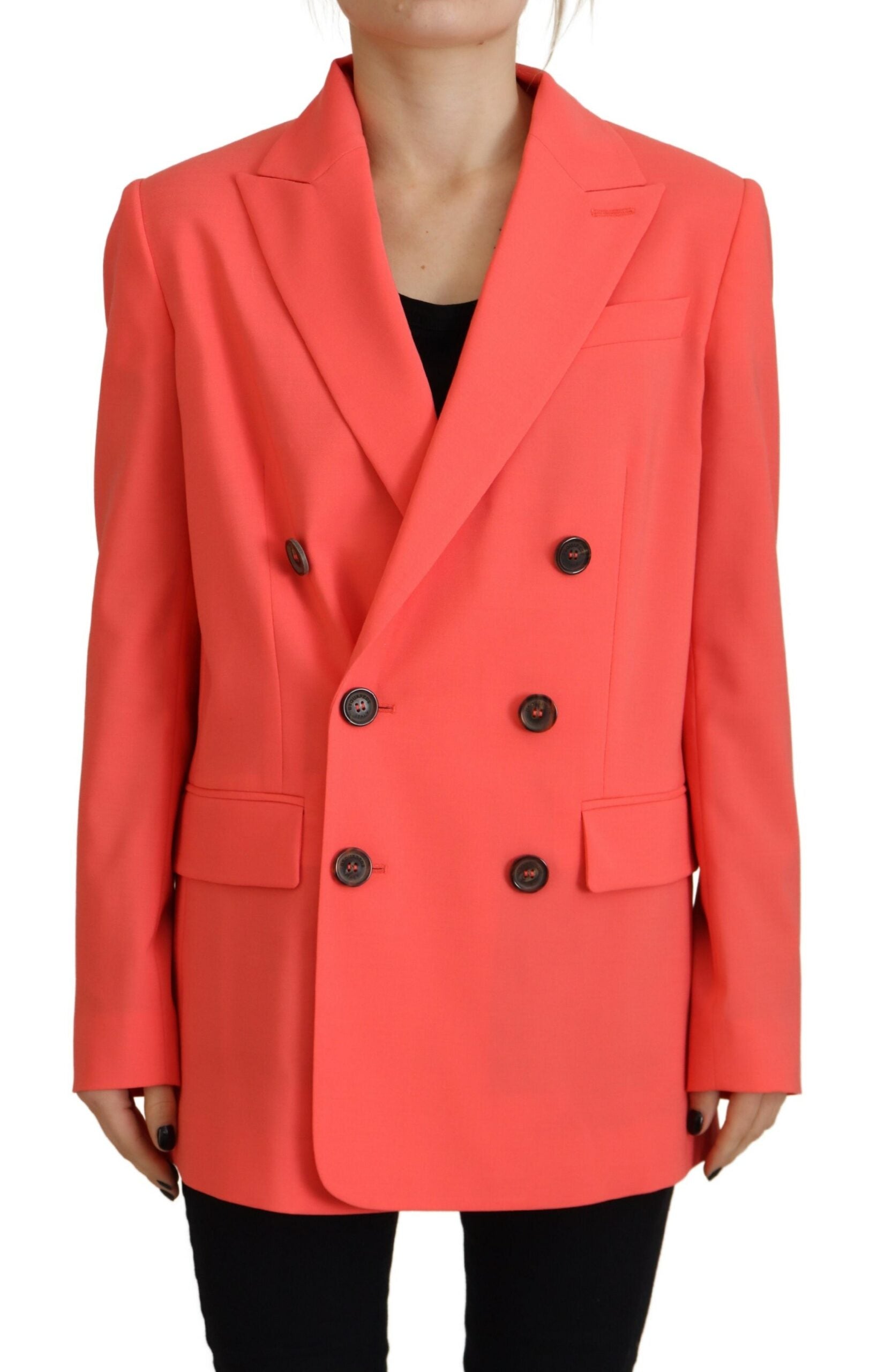 Chaqueta tipo blazer cruzada en color rosa de Dsquared²