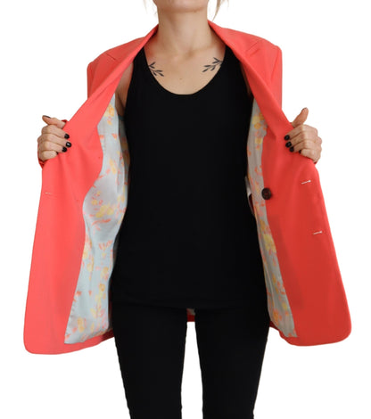 Chaqueta tipo blazer cruzada en color rosa de Dsquared²