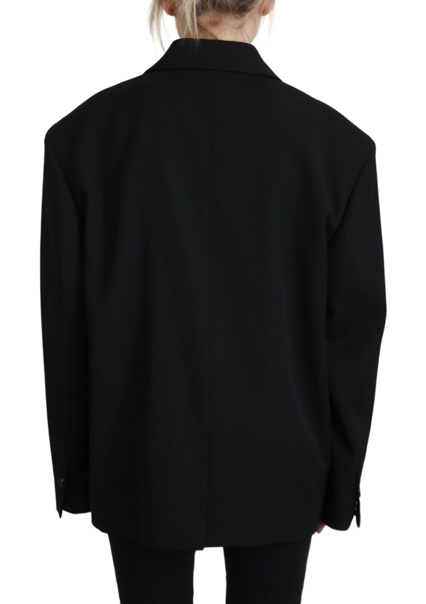 Chaqueta tipo blazer cruzada negra de Dsquared²