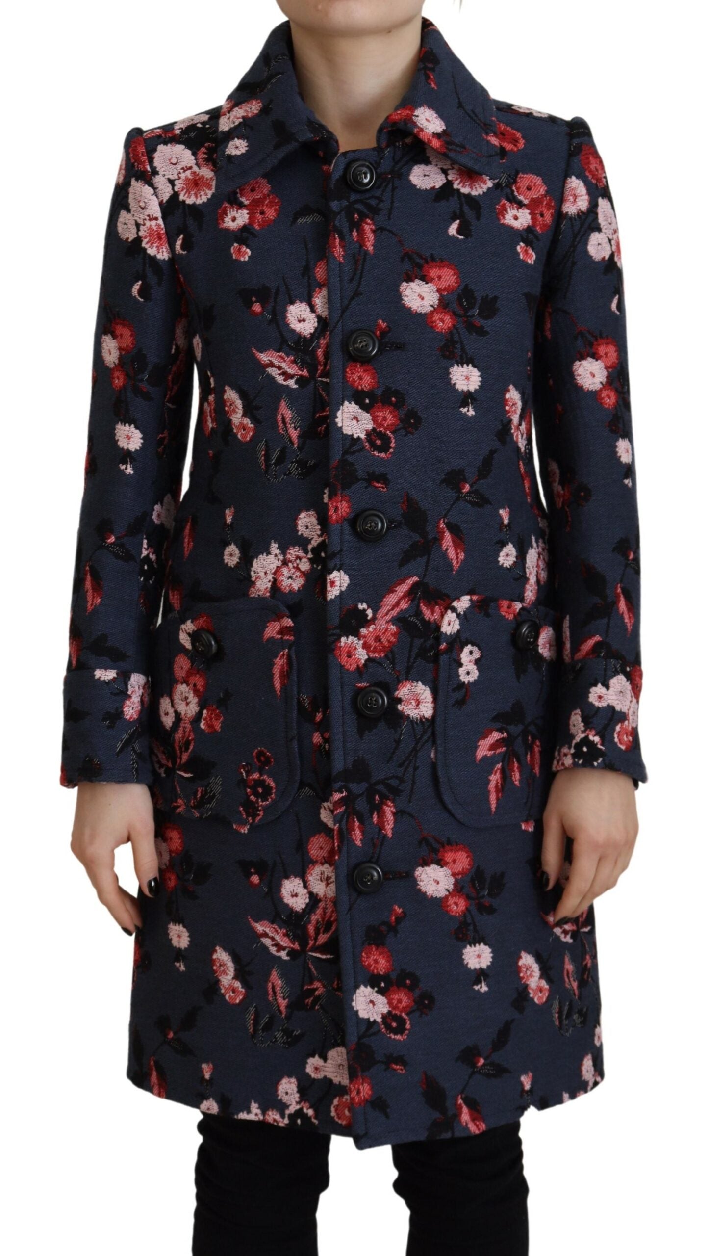 Chaqueta tipo blazer larga con estampado multicolor para mujer de Dsquared²