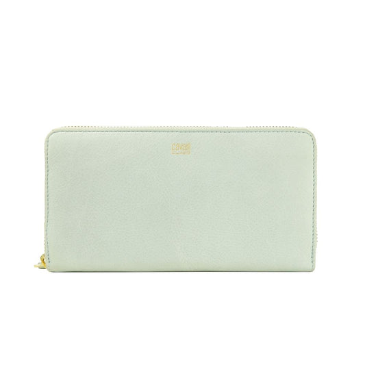Cartera elegante de piel de becerro gris de la marca Cavalli Class