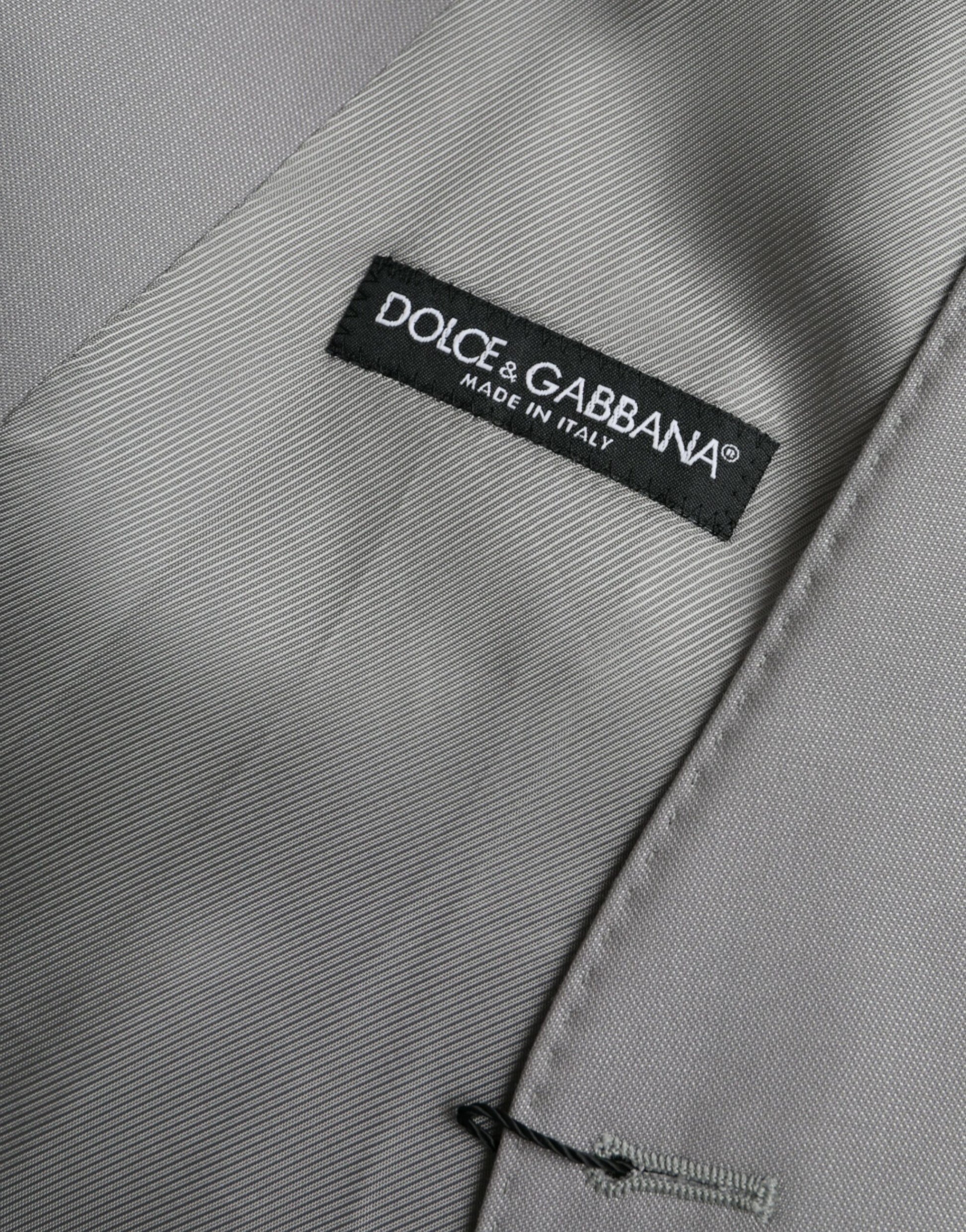 Chaleco formal de lana gris claro de Dolce &amp; Gabbana