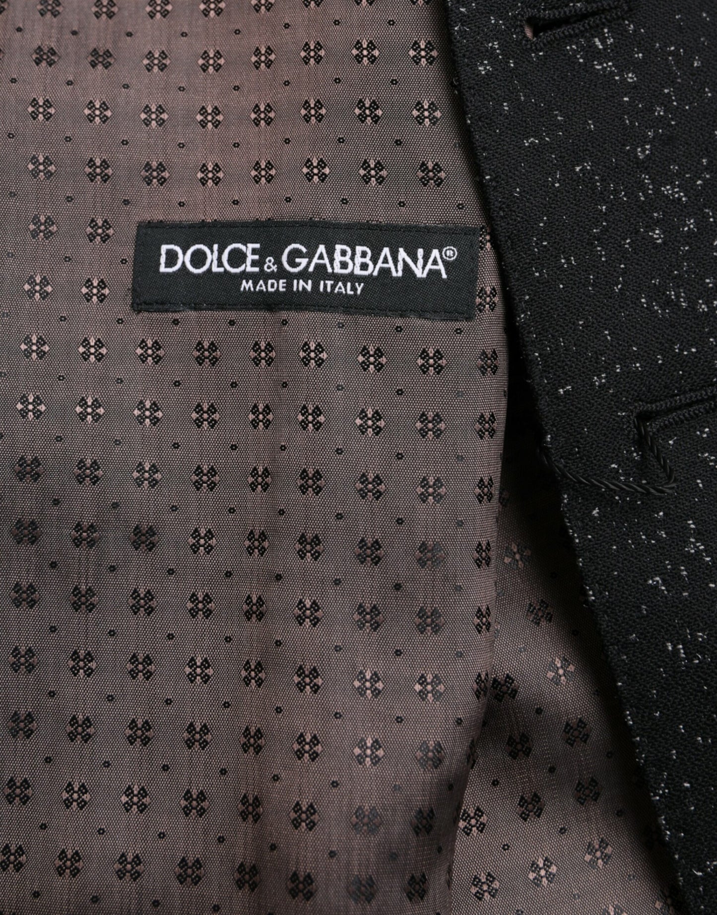 Chaleco formal de seda marrón y negro de Dolce &amp; Gabbana