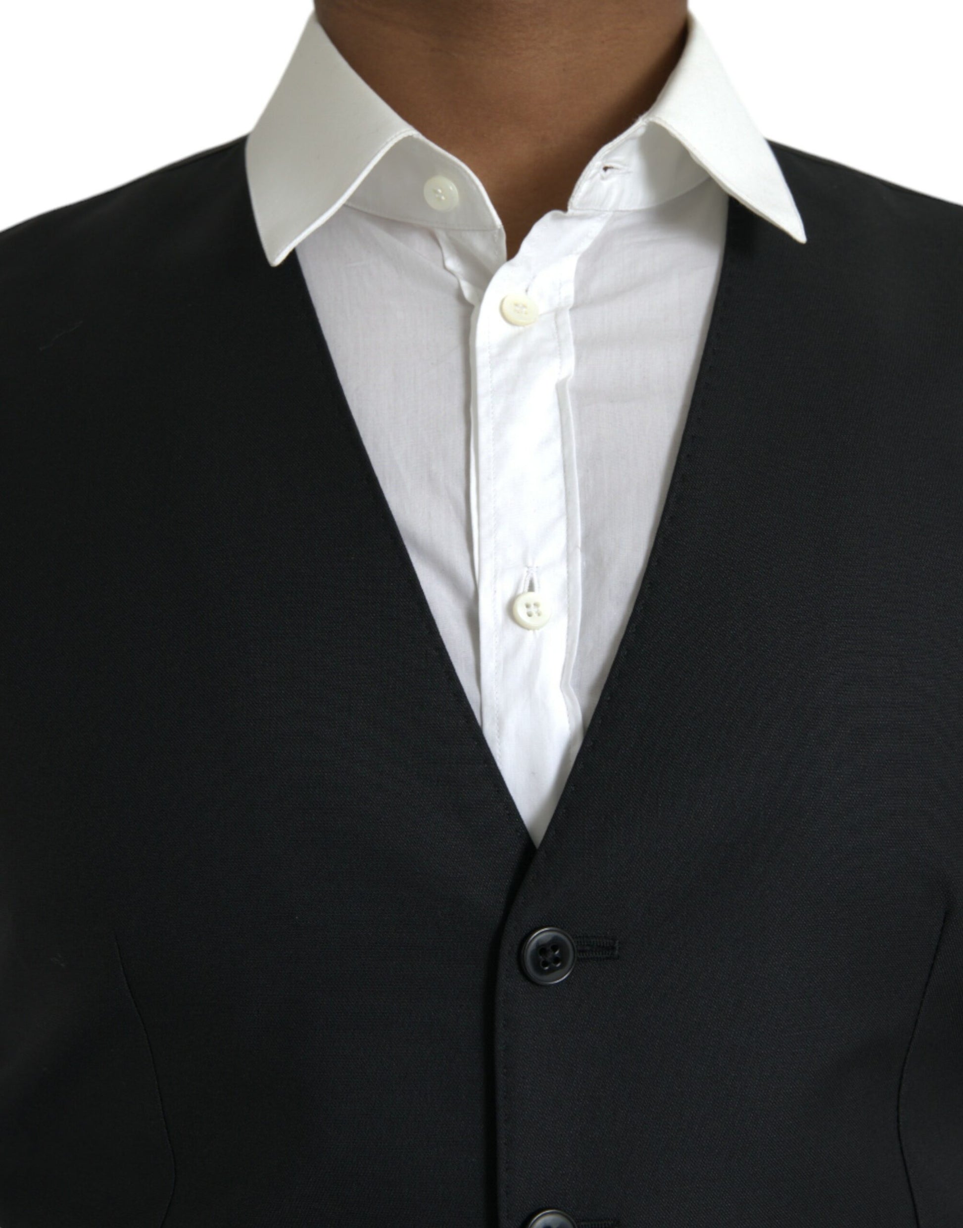 Chaleco formal de lana negro de Dolce &amp; Gabbana