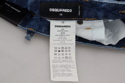 Vaqueros ajustados de cintura baja Jennifer de Dsquared² con icono azul