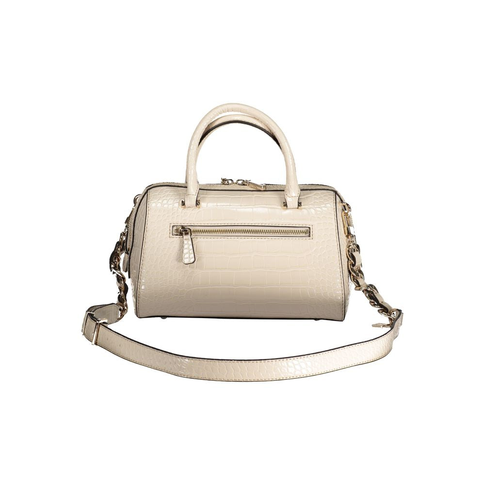 Bolso de mano de polietileno beige