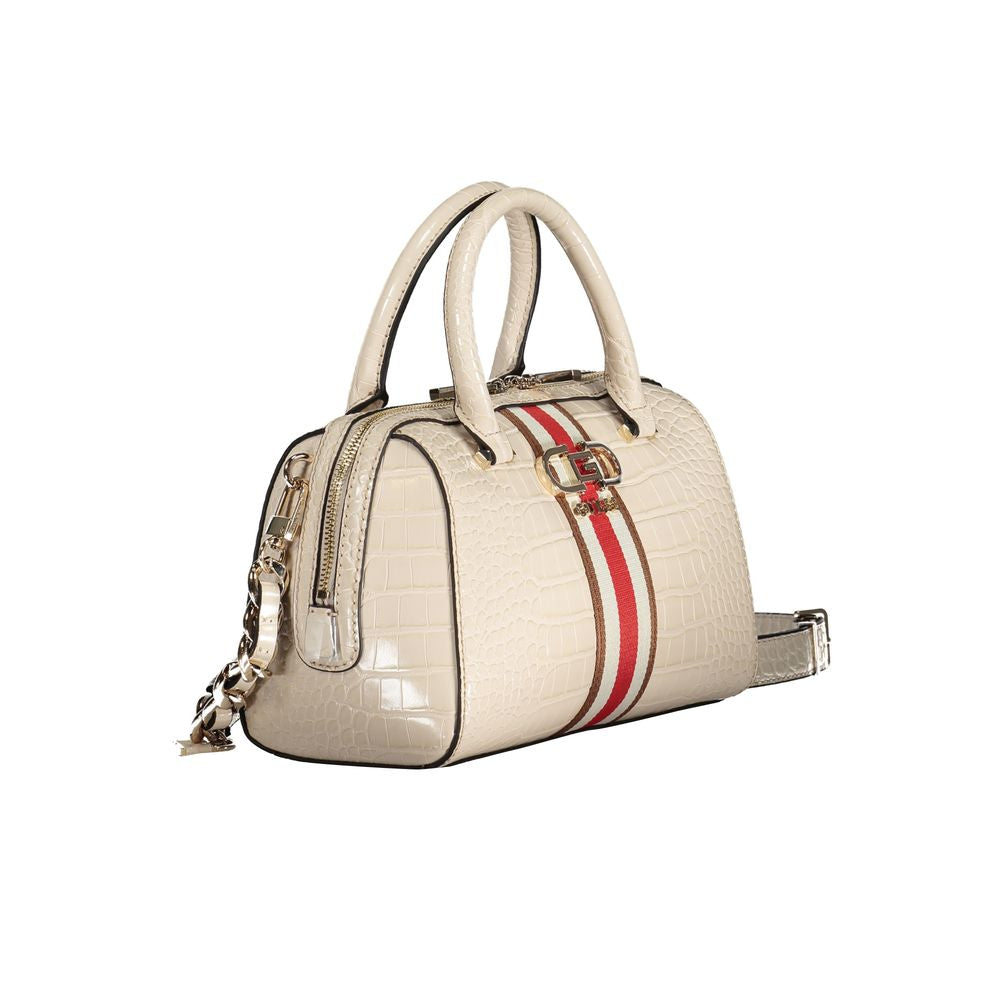 Bolso de mano de polietileno beige