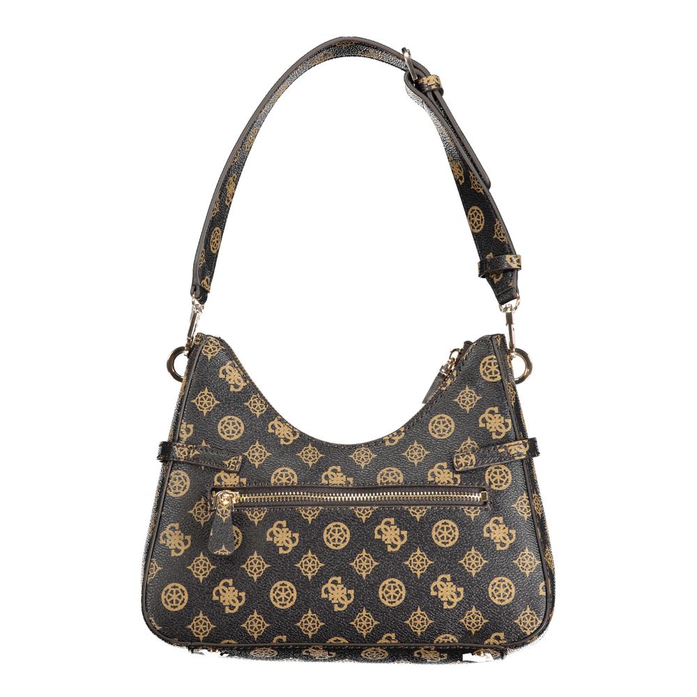 Bolso de mano marrón de polietileno Guess Jeans