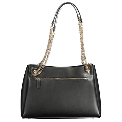 Bolso de mano de polietileno negro Guess Jeans