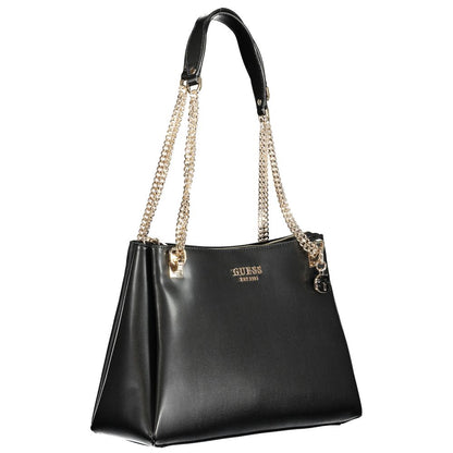 Bolso de mano de polietileno negro Guess Jeans