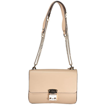 Bolso de mano de polietileno beige