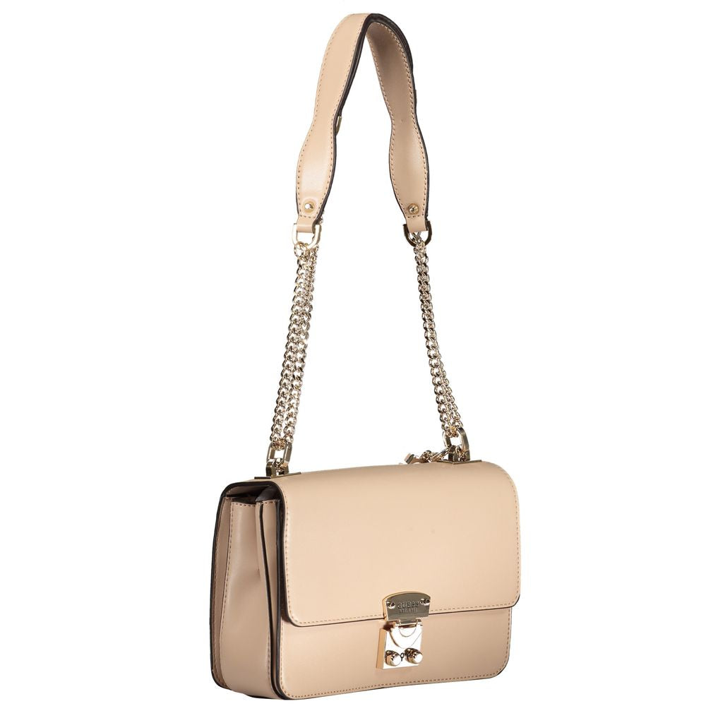 Bolso de mano de polietileno beige