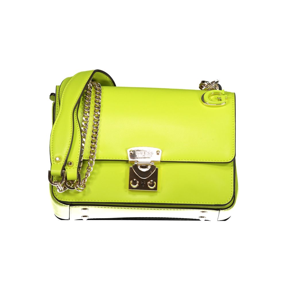 Bolso de mano de polietileno verde Guess Jeans