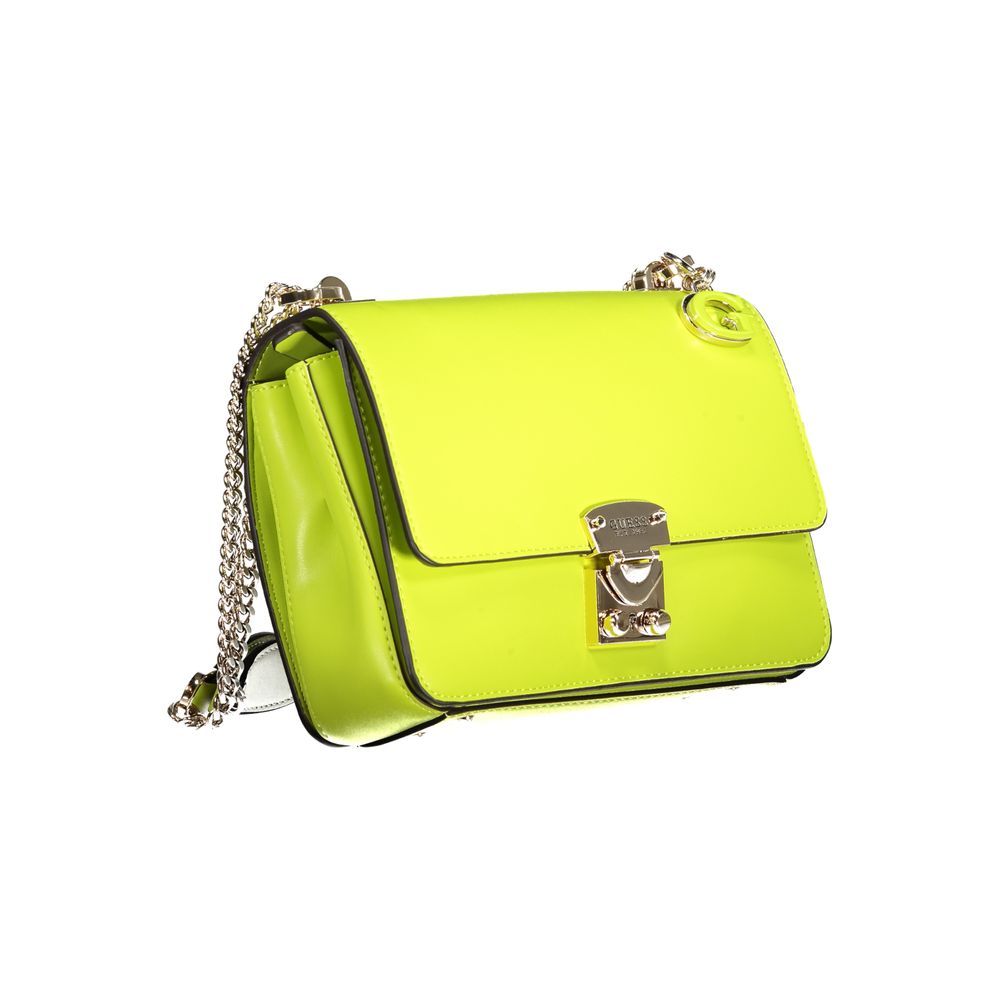 Bolso de mano de polietileno verde Guess Jeans