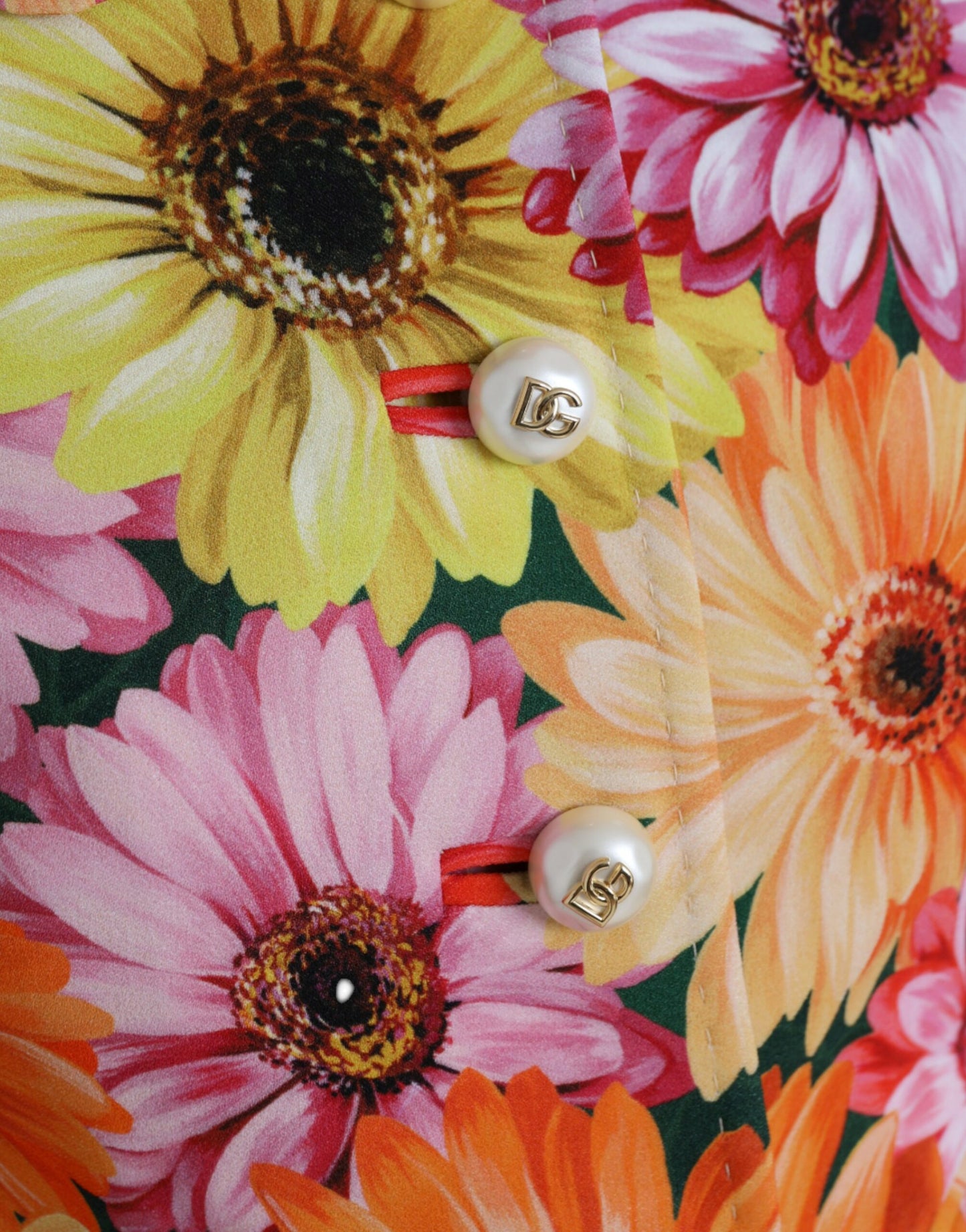 Chaqueta blazer con brocado floral multicolor de Dolce &amp; Gabbana