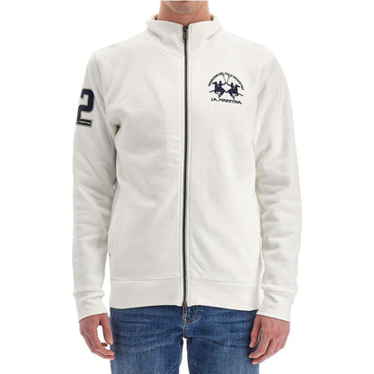 Suéter de algodón blanco La Martina