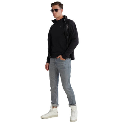 Suéter de algodón negro La Martina