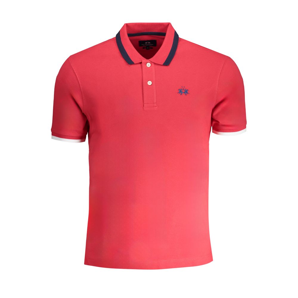 Polo de algodón rojo La Martina