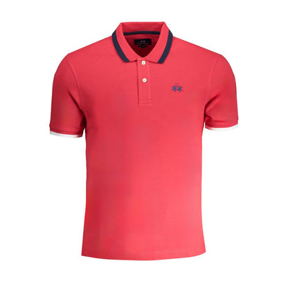 Polo de algodón rojo La Martina